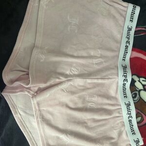 Juicy Couture Light Pink Velour Shorts